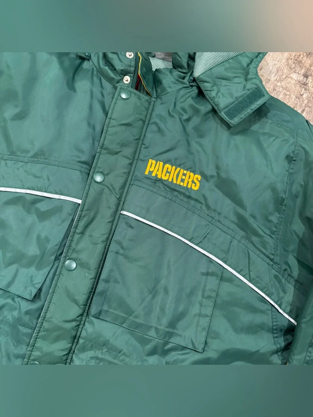 NFL Green Bay Packers green heavyweight puffer jacket  men’s size XL